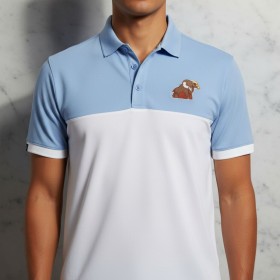 Men's Colorful Striped Golf Polo Shirt