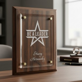 Elegant Wooden Plaque - 12