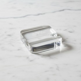 Crystal Business Card Holder Vase