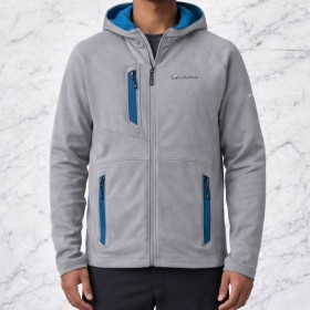 Stylish Color-Block Hooded Wool Jacket - Men's