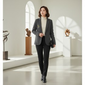 女士時尚雙針織外套