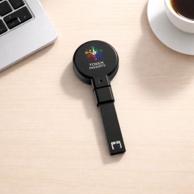 Circular Retractable Badge Holder