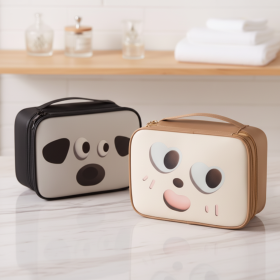 Cute Dual-Layer Makeup Organizer