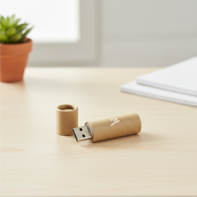 Eco-Friendly Paper Tube USB Flash Drive