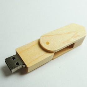 多功能旋轉木質USB儲存器