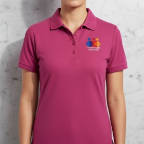 Lightweight Classic Round Knit Women's Polo Shirt