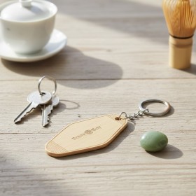 Eco Bamboo Keychain
