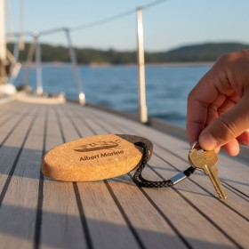 Eco-Friendly Cork Keychain
