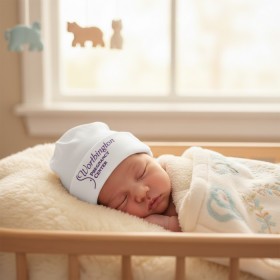 Adjustable Baby Headwear - White