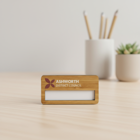 Eco-Friendly Bamboo Name Tag