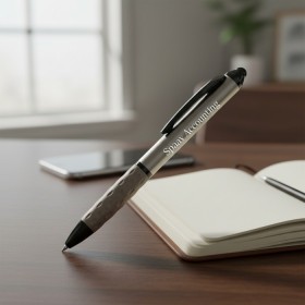 Black Metal Spinner Pen