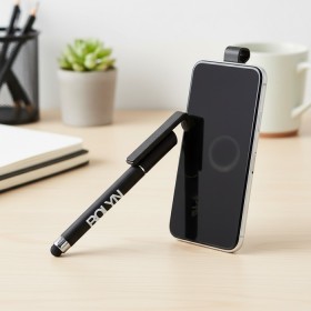 多功能迷你觸控筆與手機支架
