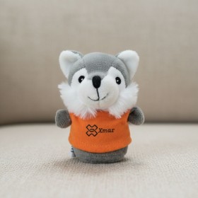 Cute Short-Haired Wolf Plush