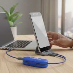 Smartphone Stand Data Cable Case