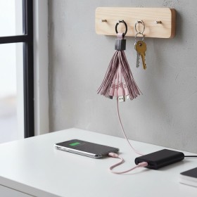 Stylish Streamlined Charging Cable Keychain