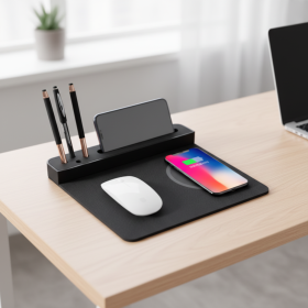 Wireless Charging Office Mouse Pad