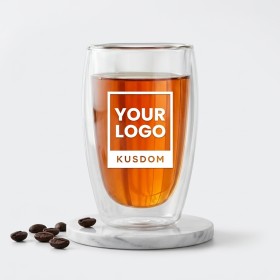 Floating Double-Wall Insulated Glass Cup