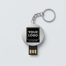 Creative Rotating USB Metal Keychain