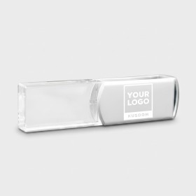 Crystal Metal Rotating USB Drive