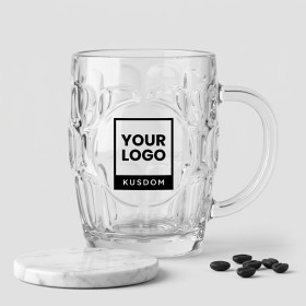 Elegant Glass Beer Mug - 20oz