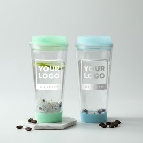 Double-Layer LED Coffee Mug