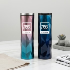 Diamond Gradient Stainless Steel Thermos Cup 500ml
