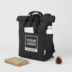 Eco-Stylish Roll-Top Backpack