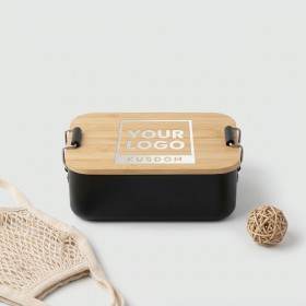 Eco-Friendly Portable Bamboo-Aluminum Lunch Box