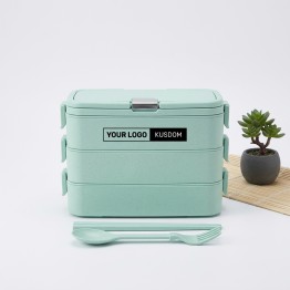 Eco-Friendly Three-Tier Lunch Box