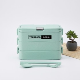 Eco-Friendly Three-Tier Lunch Box